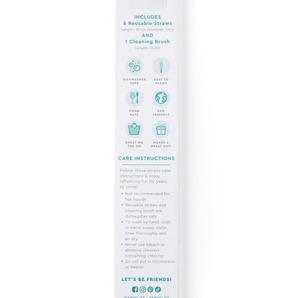 Swig On The Prowl + Olive Reusable Straw Set Brand New - Picture 4 of 5